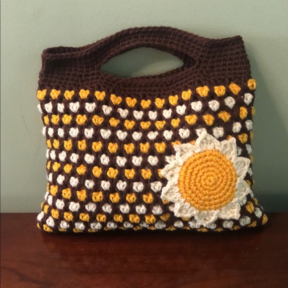 Hand Crafted Handbags - Handmade Crochet Fall Purse & Wallet Set